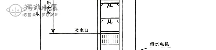 QJ深井潜水泵结构尺寸图